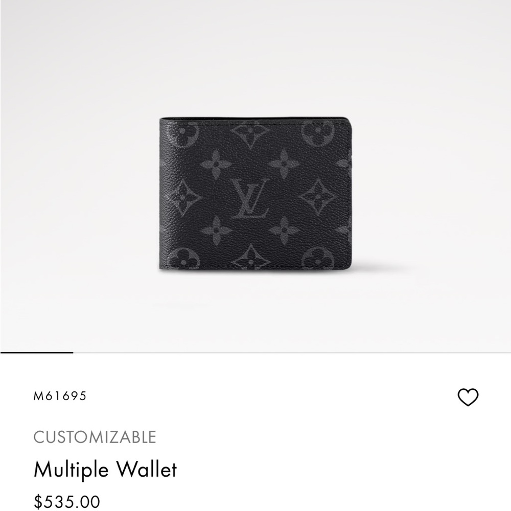 Louis Vuitton Black Monogram Men's Multiple Wallet - Picture 7 of 7